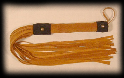 tan suede flogger